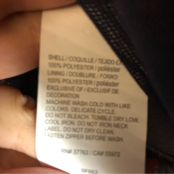 Callaway Navy Full Zippered Golf Windbreaker XL - Picture 7 of 8